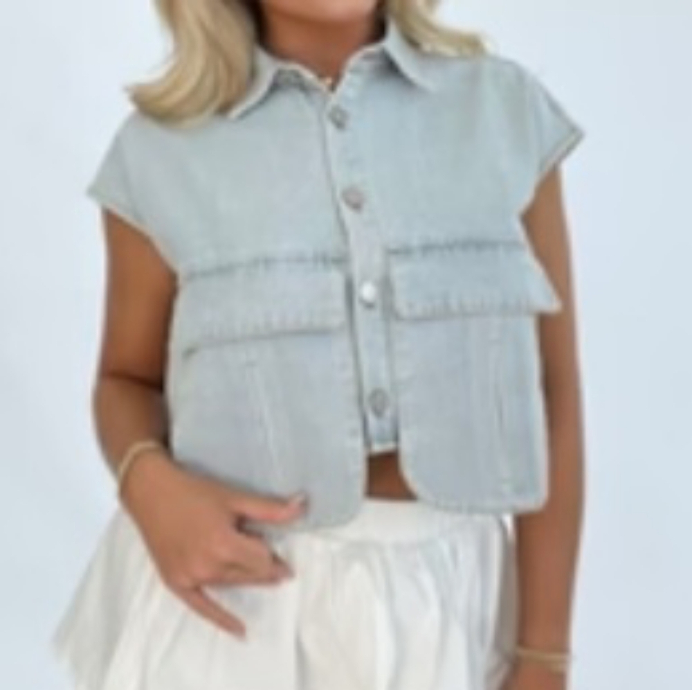 Denim vest/top